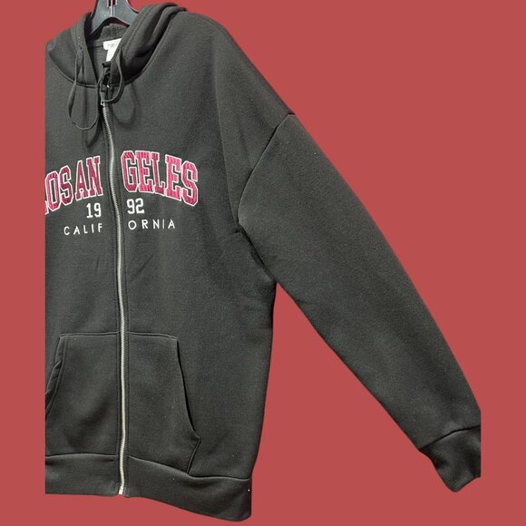 Rue 21 - Men's Long Sleeve Hooded Sweatshirt - Black - Medium - Picture 14 of 14